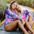 Pink Paradise Classic Longsleeve Back Zip Swimsuit Main Image